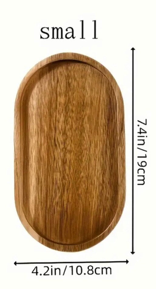 Wood Acacia Soap Tray Jewelry Tray Cheese Platter Ring Dish Floral Flowers Personalized Engraved