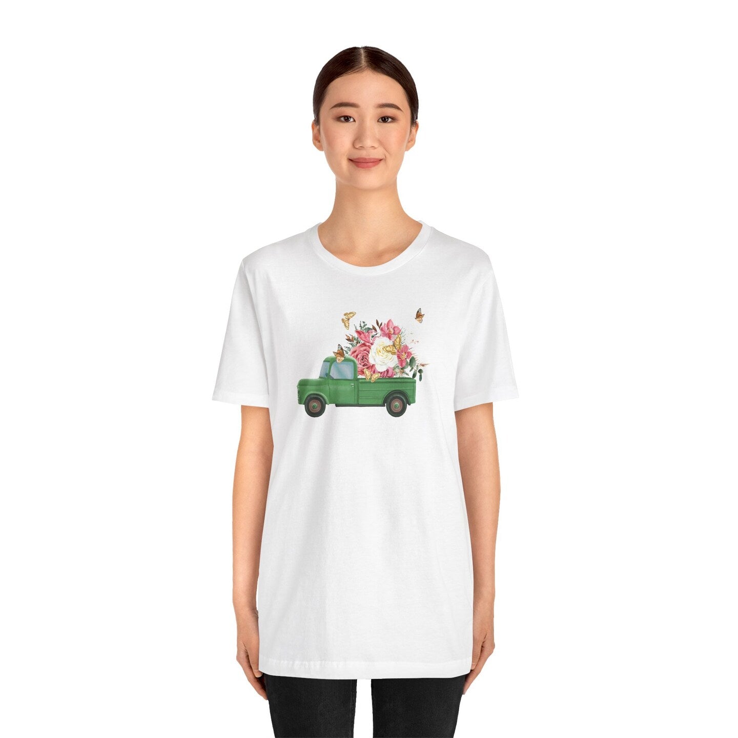 Farm T-Shirt Truck Flowers Floral Pig Highland Cow Mini Cow Flower Crown Cowboy Country Boot Western Watercolor Summer Women Men Unisex