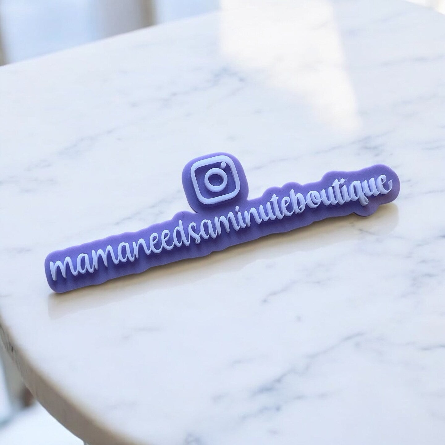 Engraved Social Media Handle Nameplate Personalized Marketing Sign Physical Watermark Social Media Sign Small Business Logo Wood Acrylic