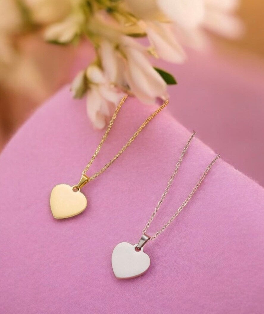 Dog Face Line Art Name Necklace Drawing Personalized Custom Heart Puppy Dog Mom Dog Mama Dog Charm Gold Silver Metal