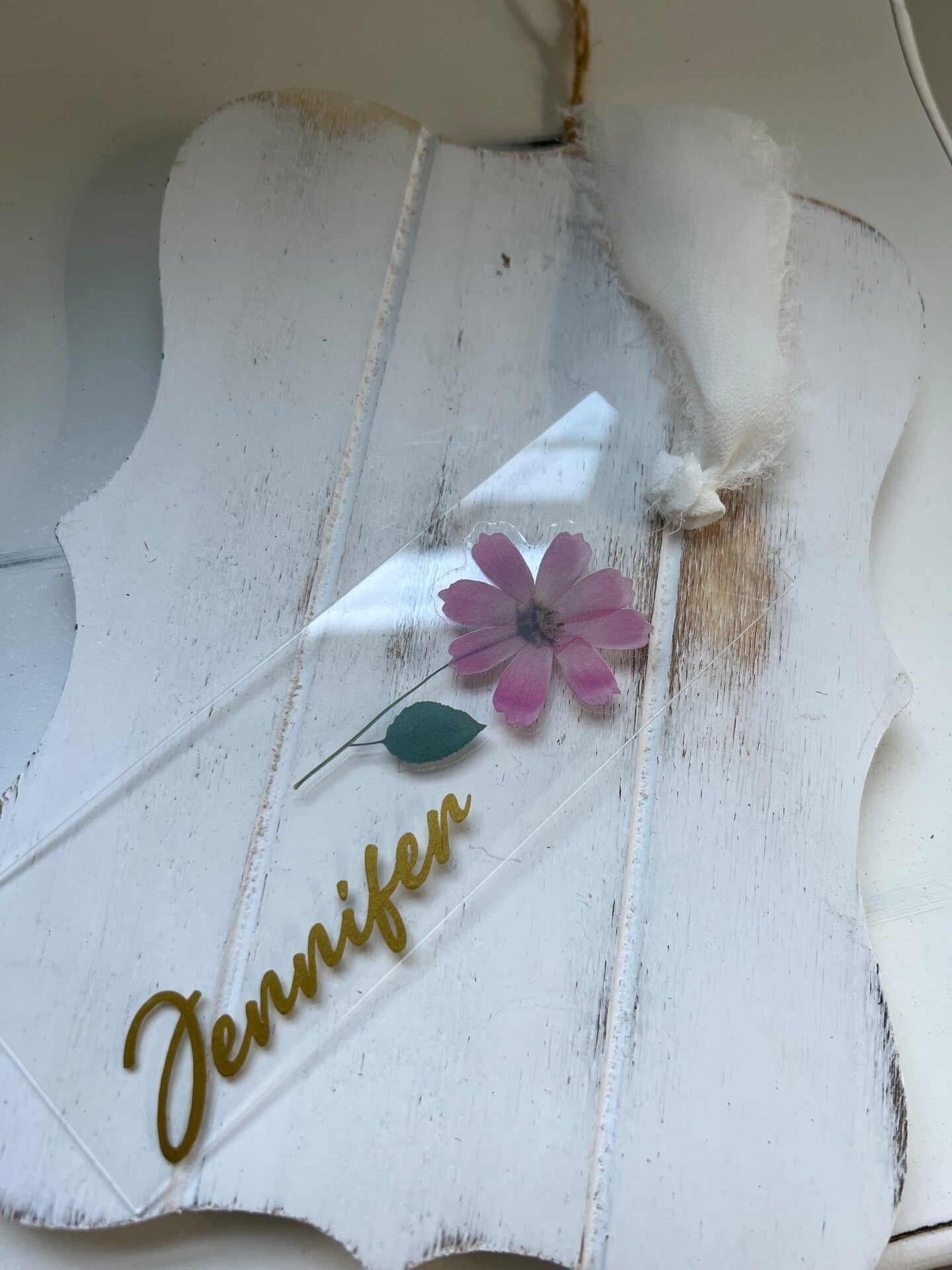 Pressed Flower Bookmark Name Personalized Custom Wildflower Teacher Gift Bridesmaid Gift Wedding Favor Shower Favor Party Favor