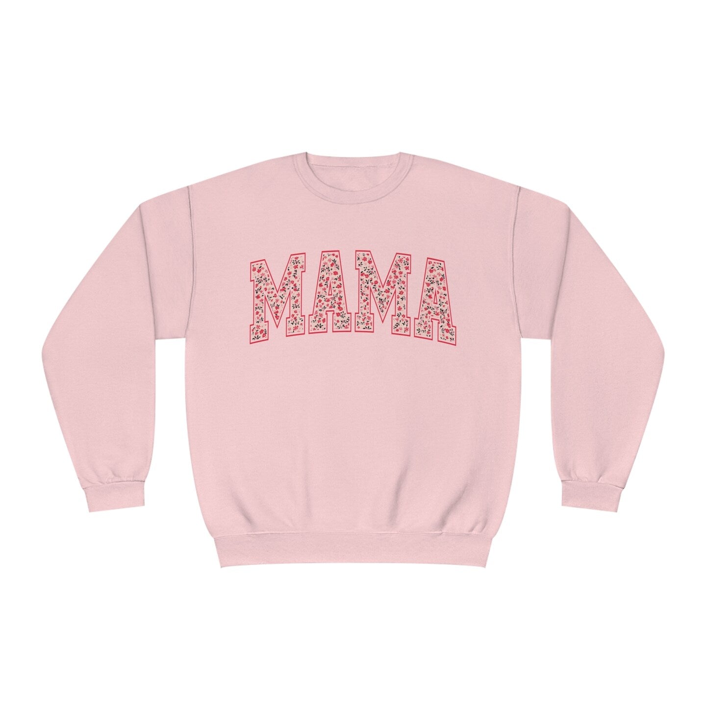 Mama Sweatshirt T-Shirt Crew Neck Retro Floral Cheetah Boho Pink Blue Green Mom Mother Shirt