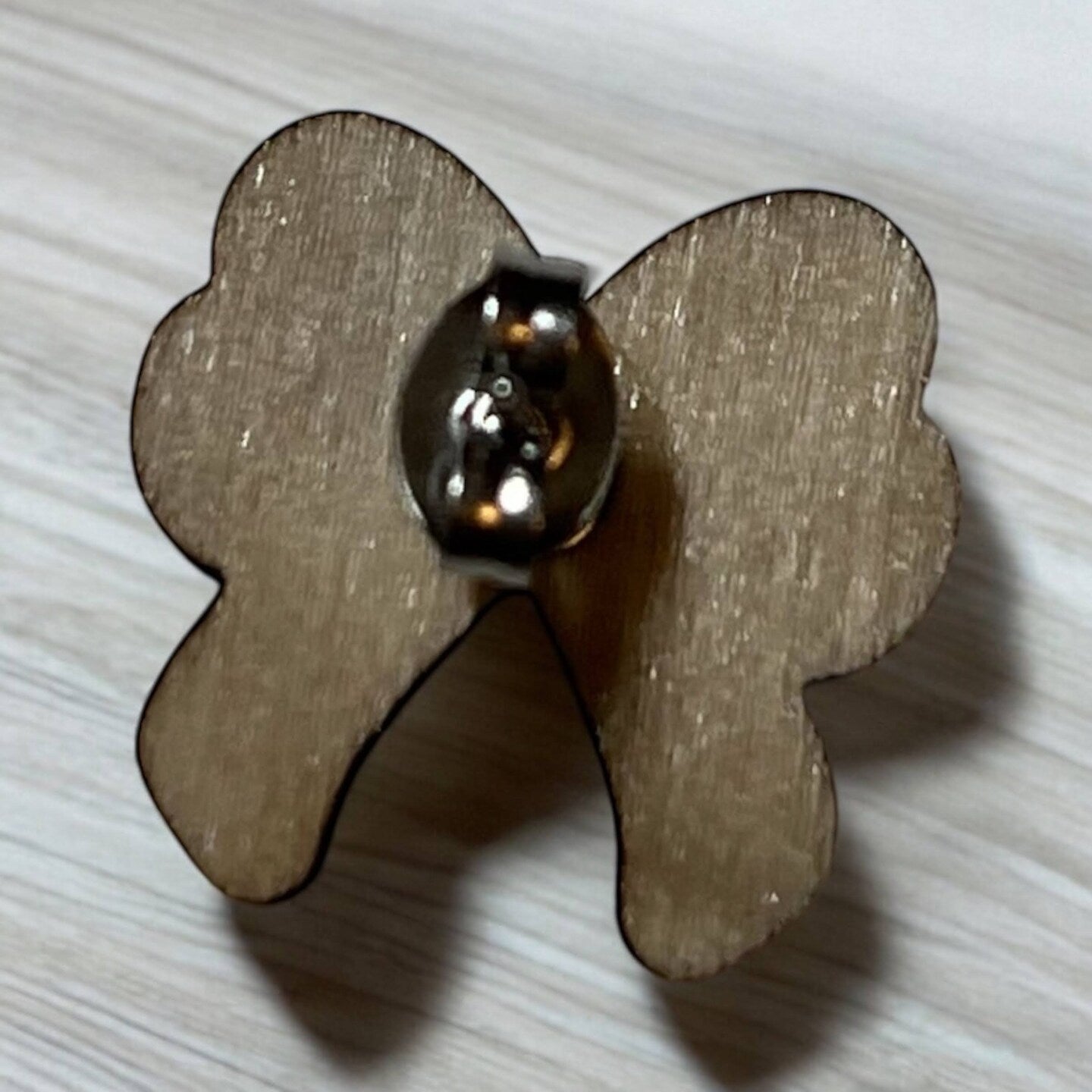 Hand Painted Wood Bow Stud Earrings Set Cheerleader Cheer Bow Coquette Bow Pink Blue Purple White