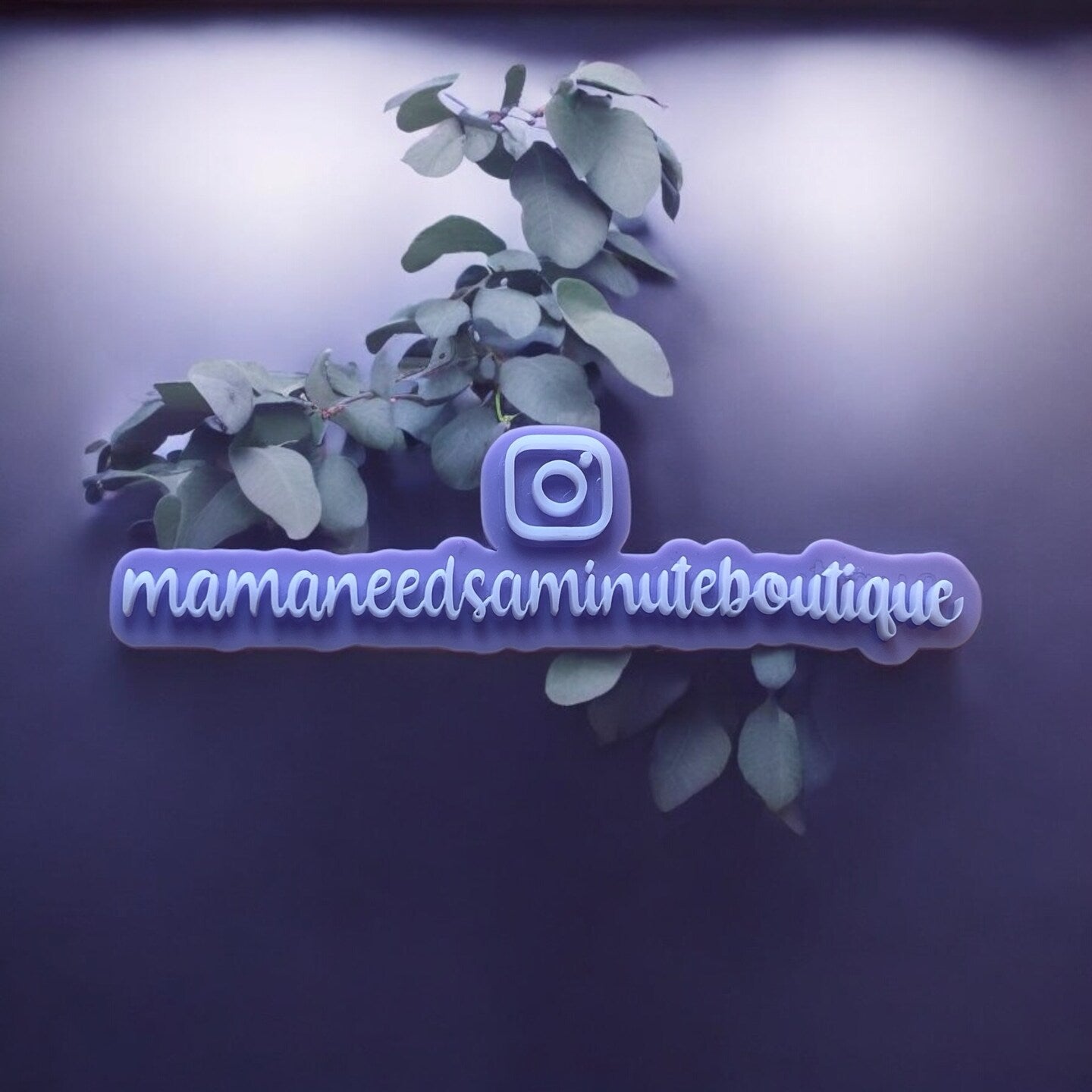 Engraved Social Media Handle Nameplate Personalized Marketing Sign Physical Watermark Social Media Sign Small Business Logo Wood Acrylic