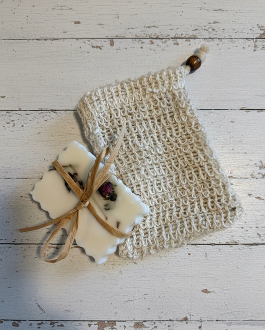 Handmade Triple Butter Soap Bar Moisturizing Floral Scent Botanical Mango Shea Cocoa