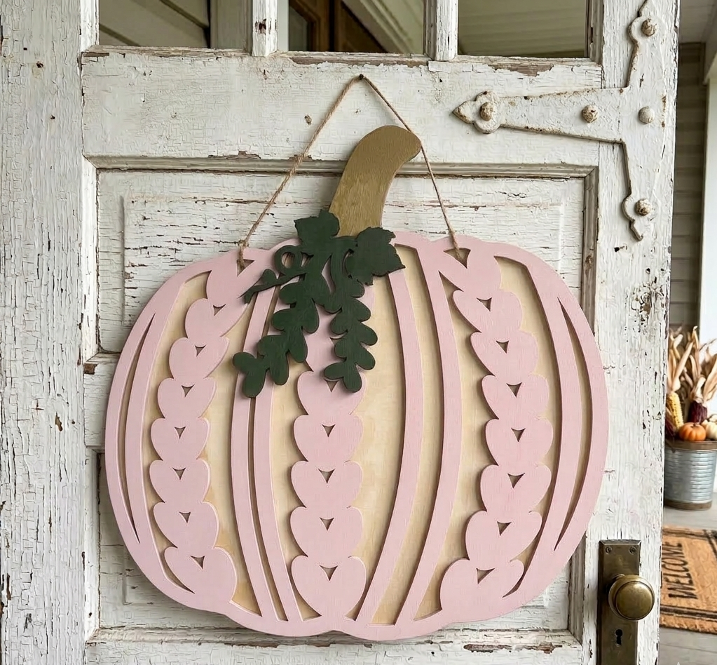 Wood Sweater Welcome Sign Pumpkin Fall Autumn Boho Farmhouse Decor Wall Hanging Door Hanging Winter Decor Door Sign Wall Sign