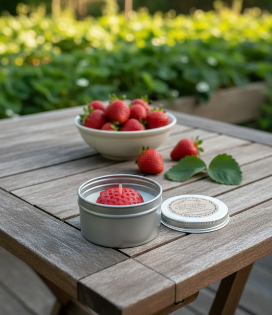 Small Citrus Fruit Tin Soy Candle Handpoured Coquette Bow Orange Strawberry Pineapple Shower Gift Party Favor Wedding Favor Personalized